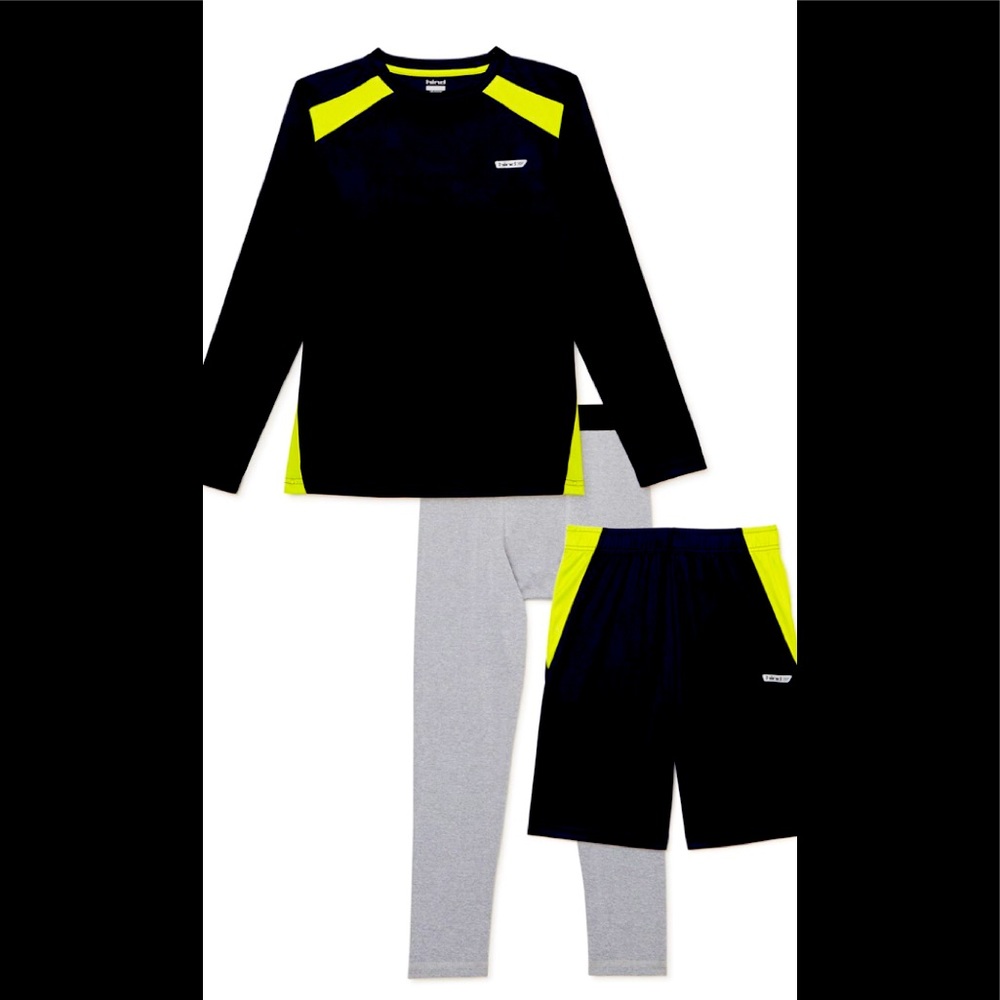 Hind 3-piece Basketball Set - Top, shorts, and leggings - NWT - Size 10/12
